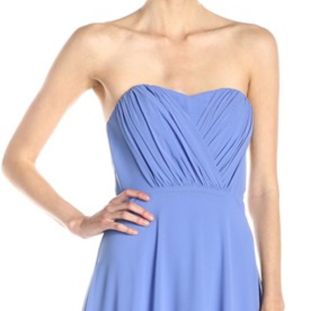 Beautiful Blue Vera Wang Strapless Dress